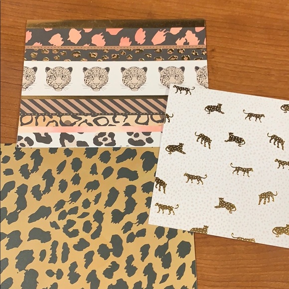 6 Pack of Cheetah Print Thank You Cards - Picture 4 of 5